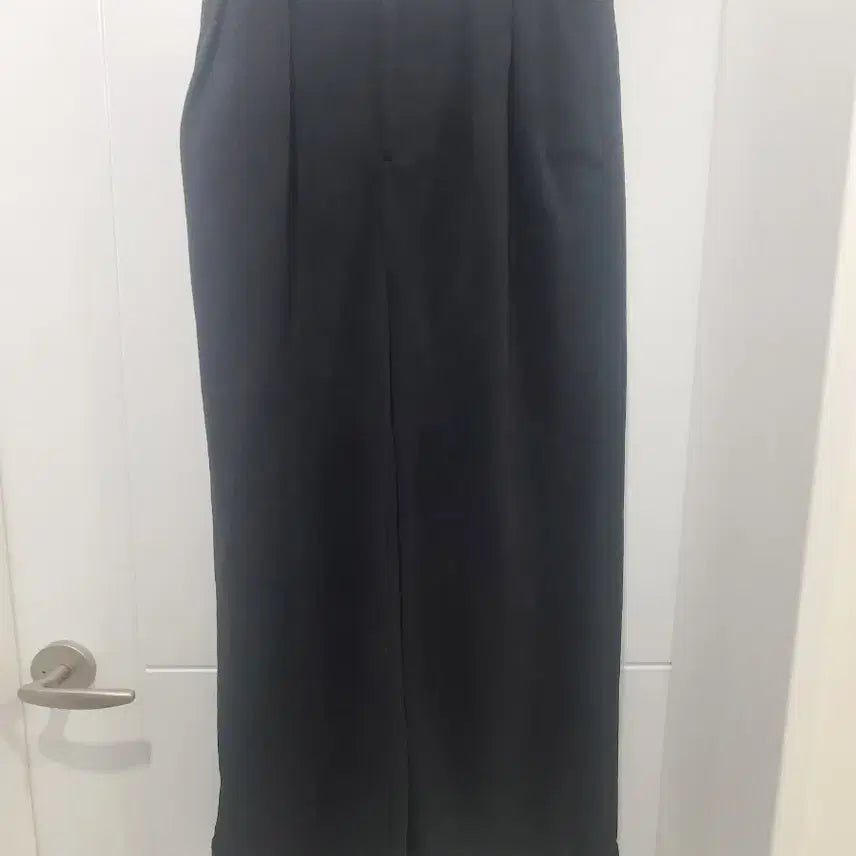 [BUNJANG] ZIOZIA Timeless Jersey Wide Pants Black / 지오송지오 타임리스 져지 와이드 팬츠