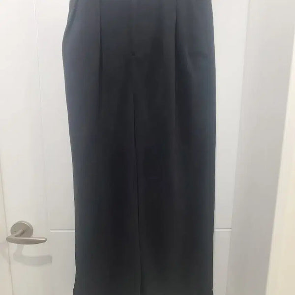 [BUNJANG] ZIOZIA Timeless Jersey Wide Pants Black / 지오송지오 타임리스 져지 와이드 팬츠