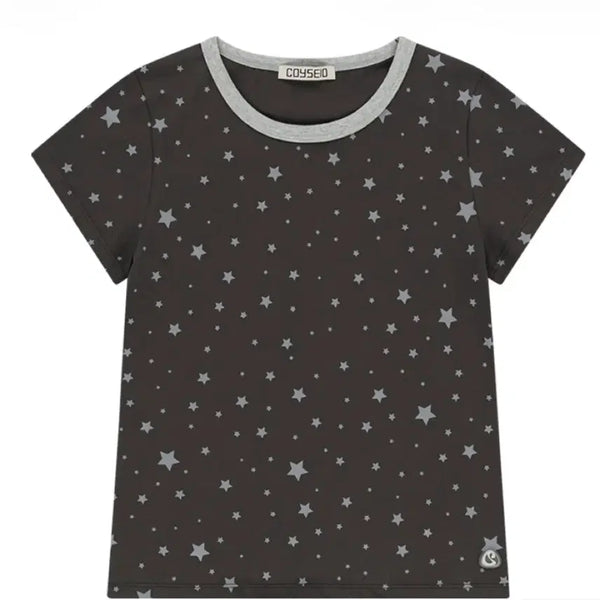 [BUNJANG] KOSEIO Milky Star T-Shirt Blue Charcoal / (새상품 택 O)코이세이오 밀키 스타 티셔츠 블루 차콜