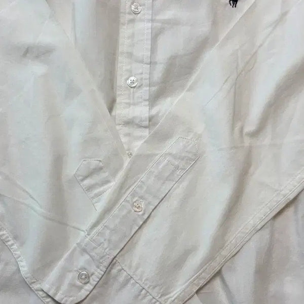 [BUNJANG] Polo Ralph Lauren White Shirt with Navy Pony Logo / 화이트 셔츠