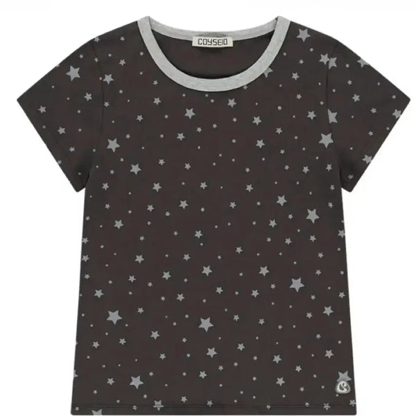 [BUNJANG] KOSEIO Milky Star T-Shirt Blue Charcoal / 코이세이오 밀키 스타 티셔츠 블루 차콜 판매