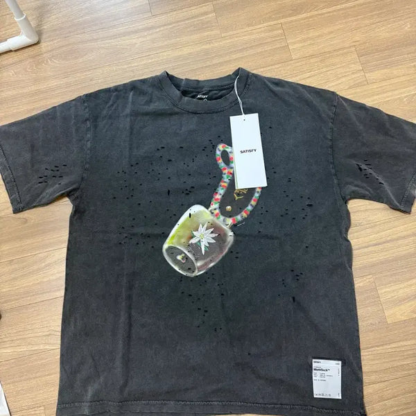 [BUNJANG] Satisfy Mossteck Limited Edition T-Shirt - Chamonix / 새티스파이 모스테크 반팔 L 사이즈 팝니다