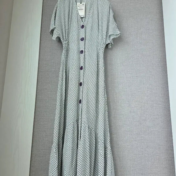 [BUNJANG] ZARA Polka Dot Frill Maxi Dress / (택채새)ZARA  도트 프릴맥시원피스