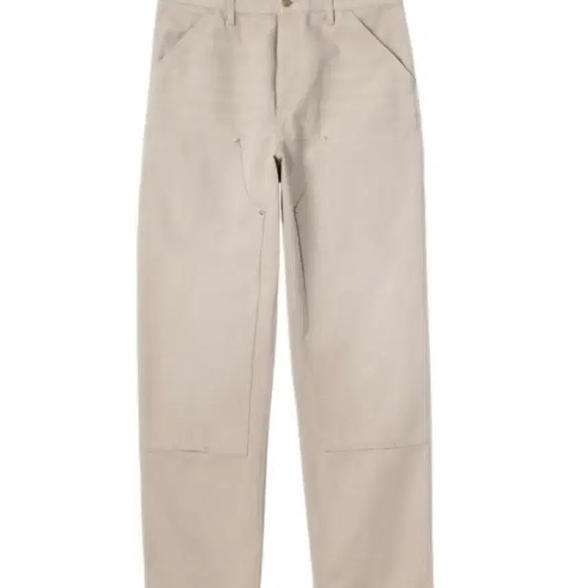 [BUNJANG] Carhartt WIP Double Knee Pants Dusky Beige Canvas / 칼하트 WIP 더블니 팬츠 더스키 베이지 스톤 캔버스