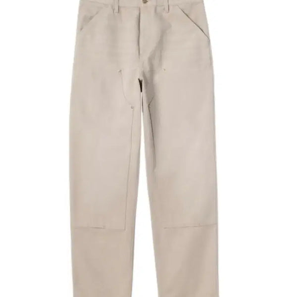 [BUNJANG] Carhartt WIP Double Knee Pants Dusky Beige Canvas / 칼하트 WIP 더블니 팬츠 더스키 베이지 스톤 캔버스