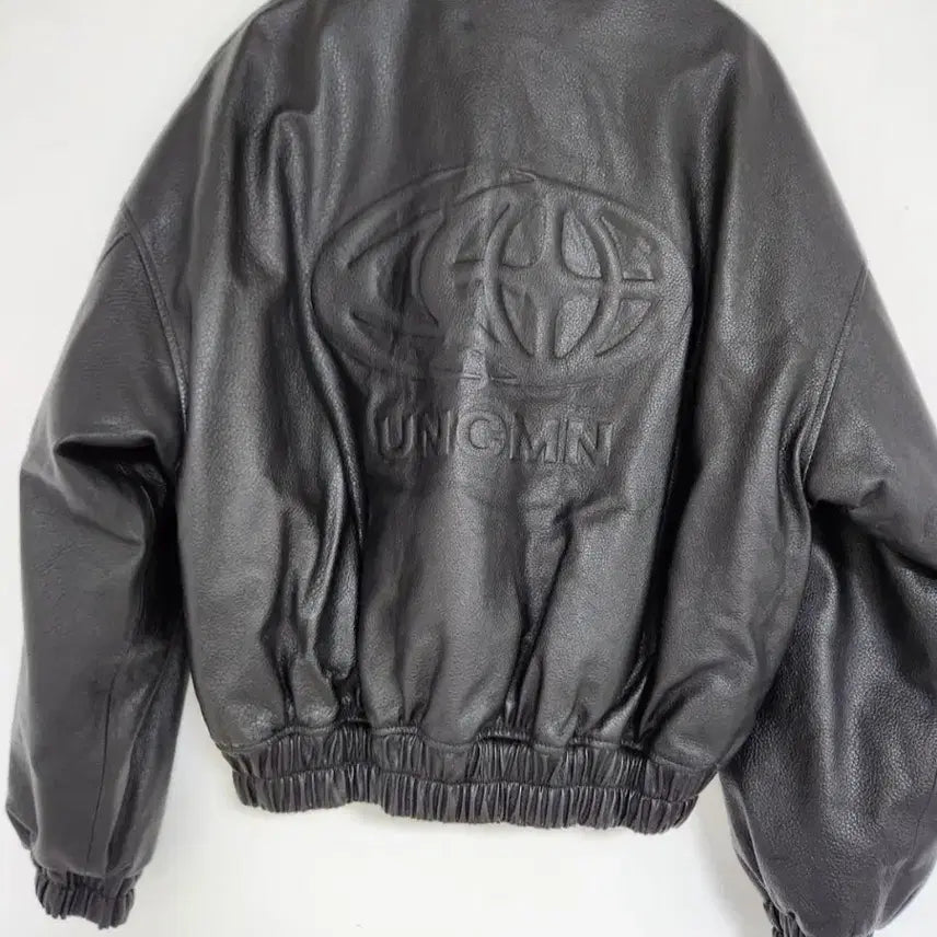 [BUNJANG] Genuine Leather Oversized Crop Jumper / 소가죽 오버핏 크롭점퍼