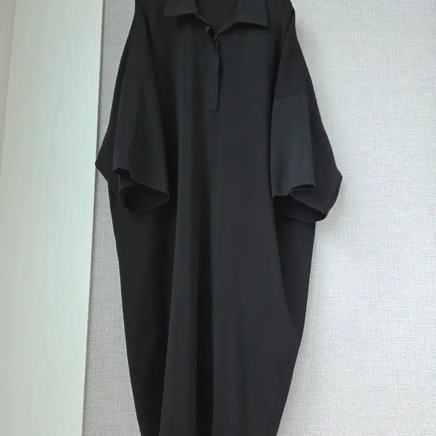 [BUNJANG] COS Black Collar Knit Long Dress / COS 카라 니트롱원피스