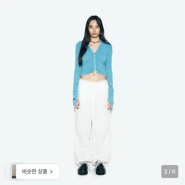 [BUNJANG] As If Calli Cargo Pants White / 에즈이프캘리 카고 팬츠