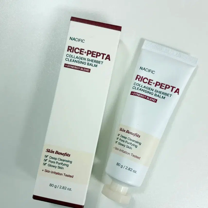 [BUNJANG] Nacific Rice Collagen Sherbet Cleansing Balm 80g / [새상품] 네시픽 라이스 콜라겐 셔벗 클렌징밤 80g