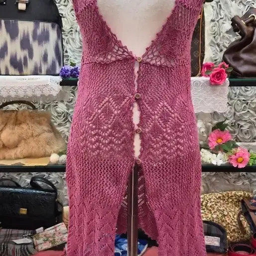 [BUNJANG] Healthy Karen Linen Blend Long Cardigan / HEALTHY KAREN 면 마 혼방 롱가디건 (55 66)