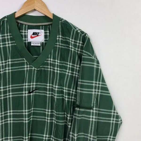 [BUNJANG] Nike Plaid Warm-up Windbreaker XL / XL 나이키 체크 바라막이 웜업