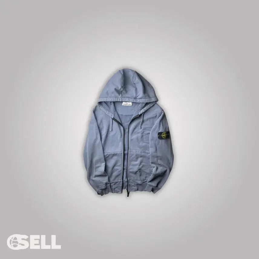[BUNJANG] Stone Island Organic Hooded Zip-Up Jacket / 스톤아일랜드 오나닉 새싱품급 후드집업