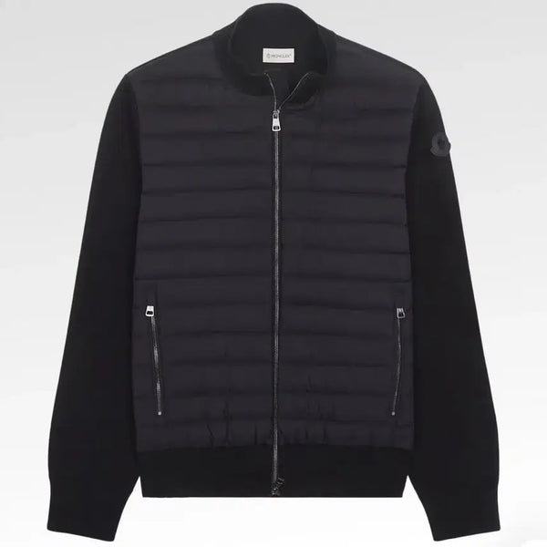 [BUNJANG] Moncler Black Badge Knit Padded Jacket / 몽클레어 블랙와펜 니트패딩