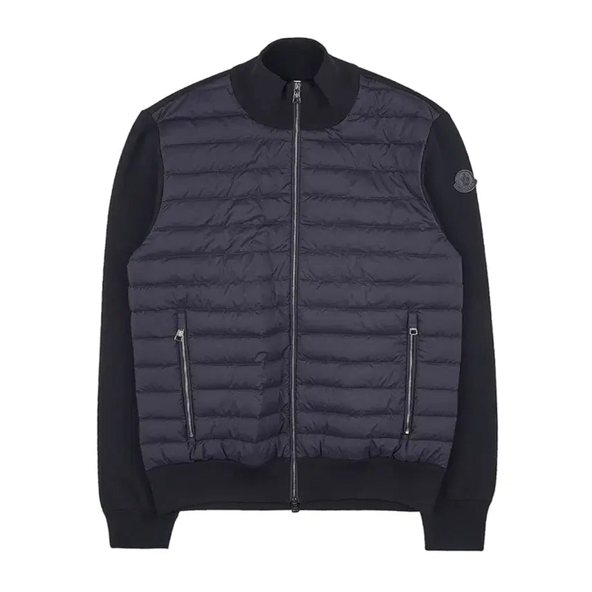 [BUNJANG] Moncler Black Badge Knit Padded Jacket / 몽클레어 블랙와펜 니트패딩
