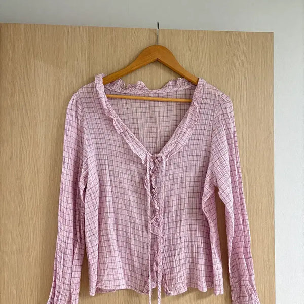 [BUNJANG] Sheer Blouse / 블라우스 (착용사진o)