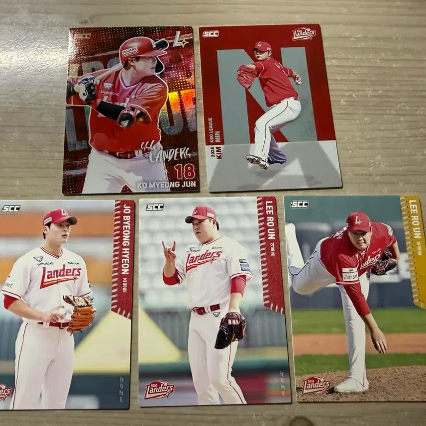 [BUNJANG] KBO SSG Landers Go Myung-jun Hologram Kim Min Alphabet Card Bundle Set / 26 KBO카드 SSG랜더스 고명준 홀로그램 김민 알파벳