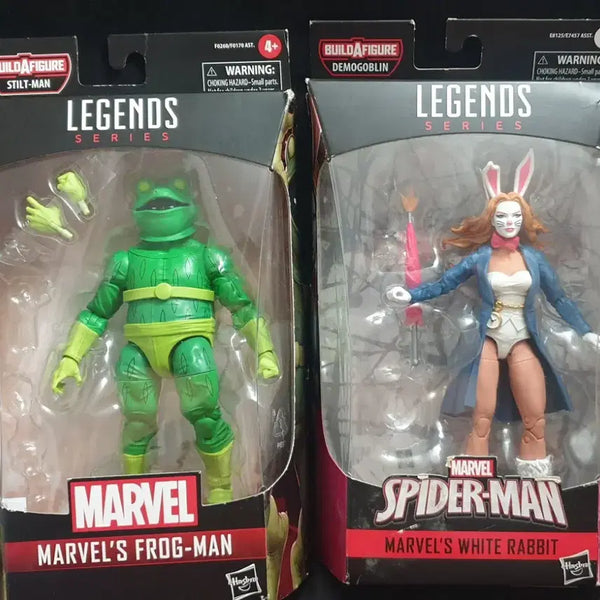 [BUNJANG] Marvel Legends Spider-Man Villains Frogman & White Rabbit Figures (Opened, Authentic) / 마블레전드,스파이더맨,빌런,화이트래빗,프로그맨,개봉,정품