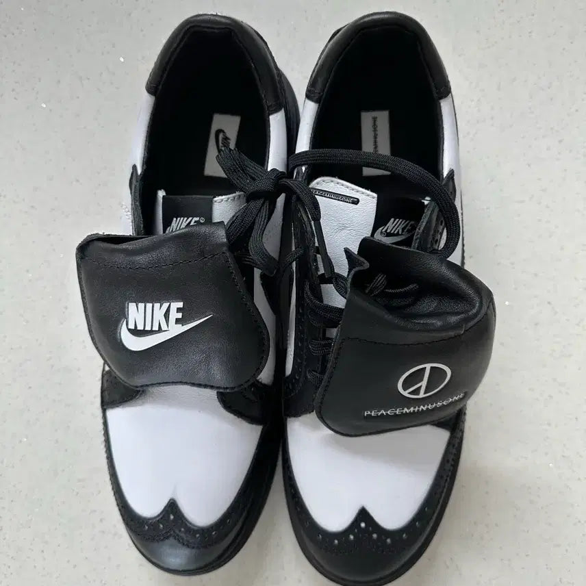 [BUNJANG] Nike x PEACEMINUSONE Kwondo 1 "Black and White" Sneakers (275) / 나이키 X피스마이너스원 퀀도1 밸랙앤화이트 [새제품]