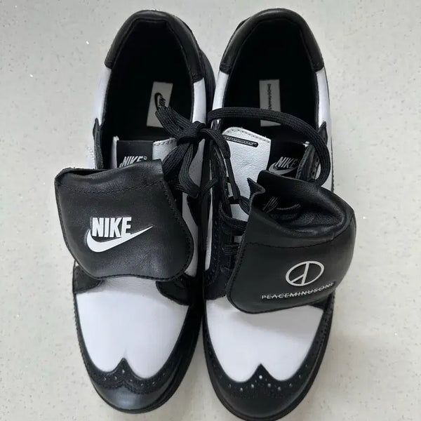 [BUNJANG] Nike x PEACEMINUSONE Kwondo 1 "Black and White" Sneakers (275) / 나이키 X피스마이너스원 퀀도1 밸랙앤화이트 [새제품]