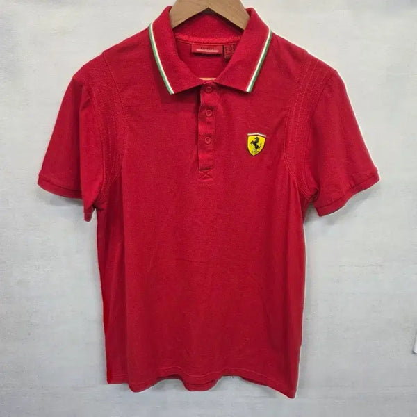 [BUNJANG] Ferrari Red Short Sleeve T-shirt M / 페라리 레드 카라반팔 m