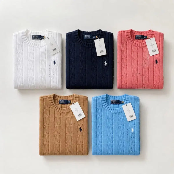 [BUNJANG] Polo Ralph Lauren Short Sleeve Cable Knit Sweater / 정품 특가. 폴로 랄프로렌. 반팔  케이블 니트