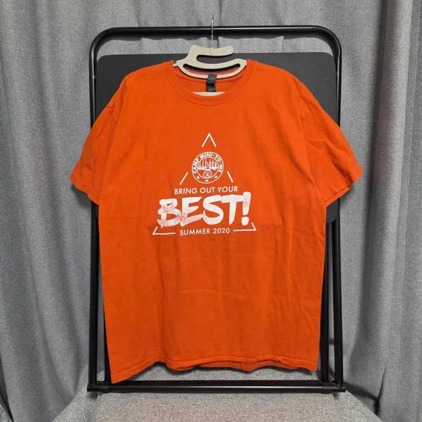 [BUNJANG] M&O Vintage T-Shirt Orange L / M&O 빈티지 반팔 티셔츠 L(100)