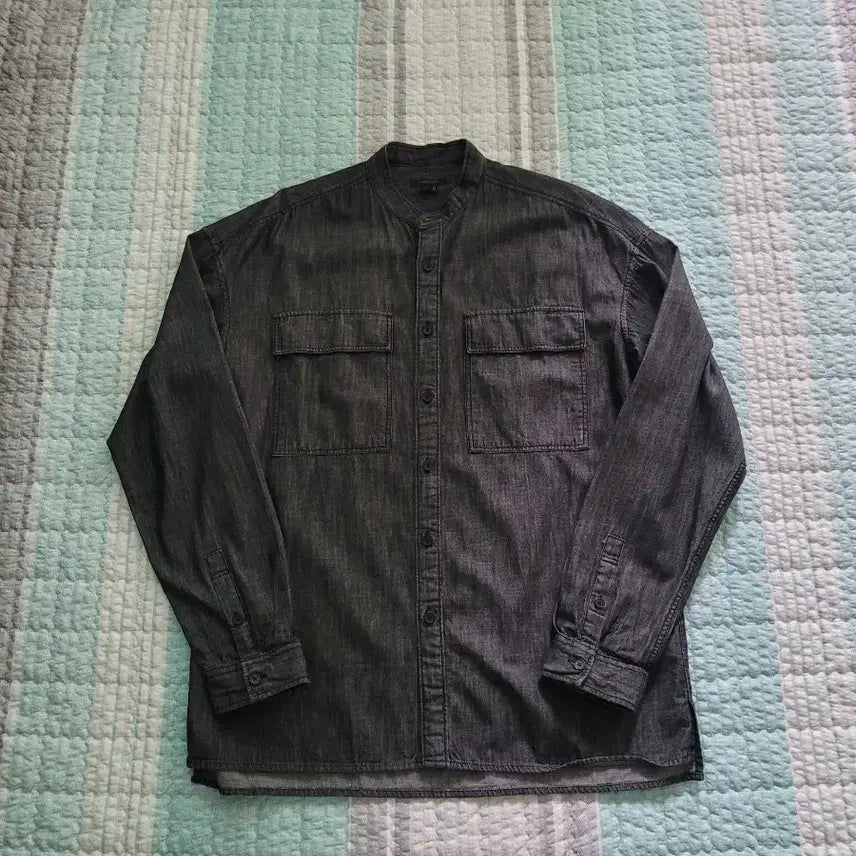 [BUNJANG] Jill Stuart New York Two Pocket Black Denim Overshirt / 질스튜어트 뉴욕 Jill stuart New York 흑청데님 오버셔츠
