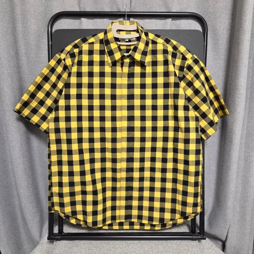 [BUNJANG] RECIPRO 90s Japanese Made Plaid Short Sleeve Shirt XL / 90s 일본제 RECIPRO 반팔 체크 셔츠 XL(105)