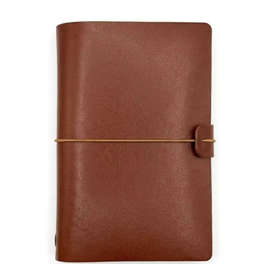 [BUNJANG] Vintage Leather 6-Ring Diary Cover / 다꾸 6공 다이어리 고전문구 가죽 다이어리 커버