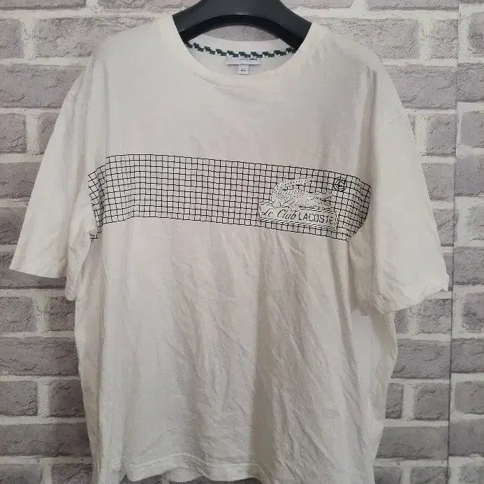 [BUNJANG] Lacoste White Short Sleeve T-Shirt XL / 라코스테 화이트 반팔 티셔츠XL/알뜰한여우