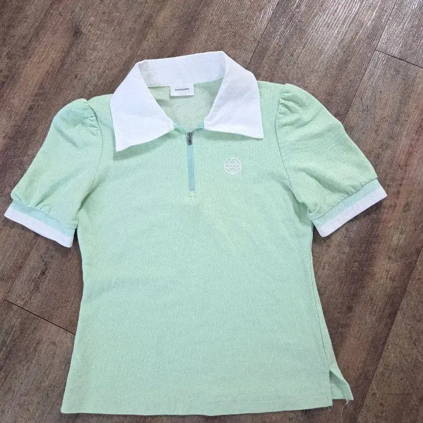 [BUNJANG] Southcape Mint Short Sleeve Polo T-Shirt Size 85 / 사우스케이프 민트색 반팔 카라 티셔츠 85호
