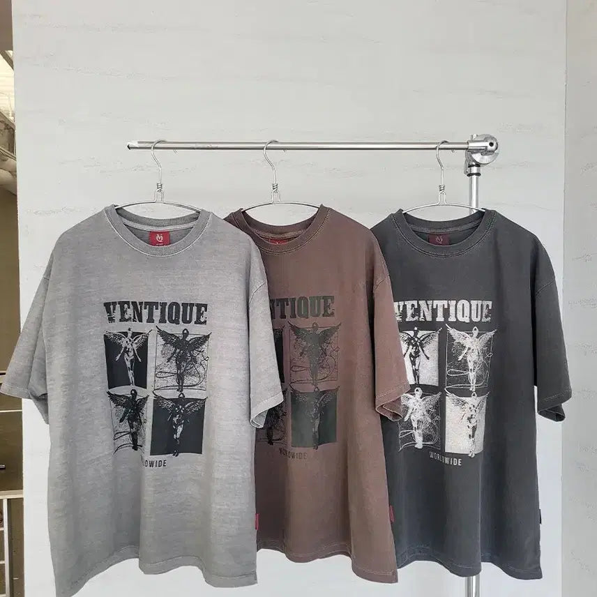 [BUNJANG] Pigment Dark Angel Graphic T-Shirt / 피그먼트 다크엔젤 반팔티