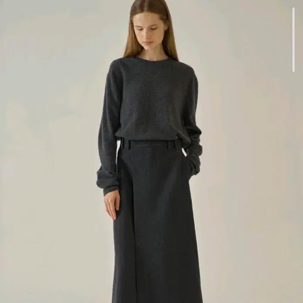 [BUNJANG] Passage Pattern Classic Wool Wrap Skirt M / 파사드패턴 클래식 랩 스커트 새상품