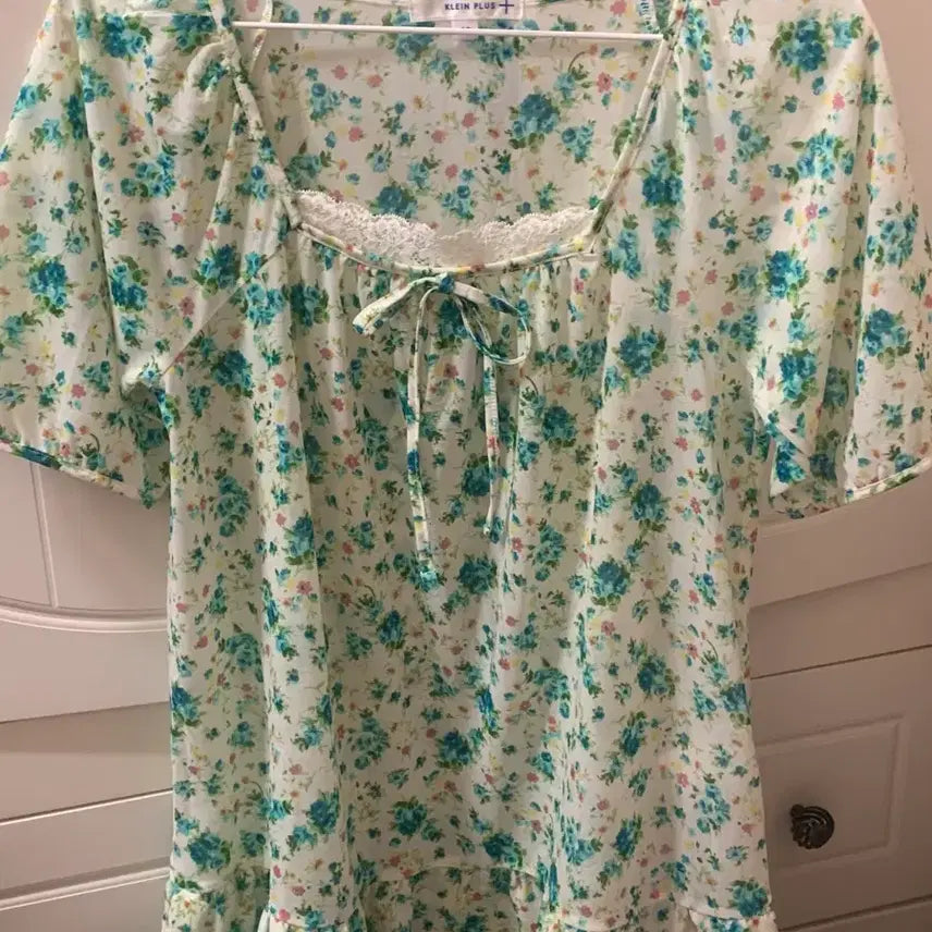 [BUNJANG] Japanese Vintage Flower Lace Short Sleeve Blouse / 일본빈티지 플라워 레이스 반팔 블라우스