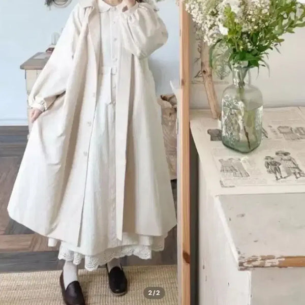 [BUNJANG] Mimi Boutique Choux Cream Trench Coat Light Beige / (새상품) 미미부티크 슈크림 트렌치코트 연베이지