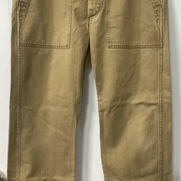 [BUNJANG] RRL HBT Herringbone Fatigue Pants Tan Olive / RRL HBT 헤링본 탄 올리브 퍼티그 팬츠 [33x32] 판매