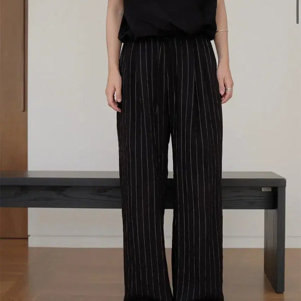 [BUNJANG] How To Love Me Moa Stripe Linen Pants / 하우투러브미 모아 스트라이프 린넨 팬츠 여성여름팬츠 여성린넨팬츠 원피스