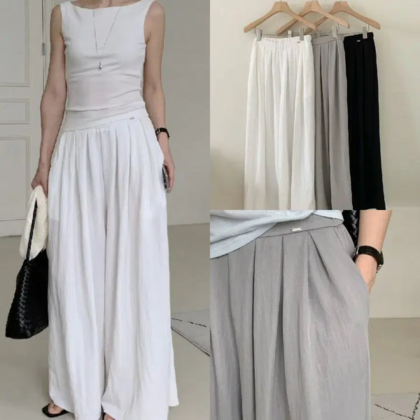[BUNJANG] Summer Banding Wide Pants / 새-ja-고슬고슬 썸머 밴딩 와이드