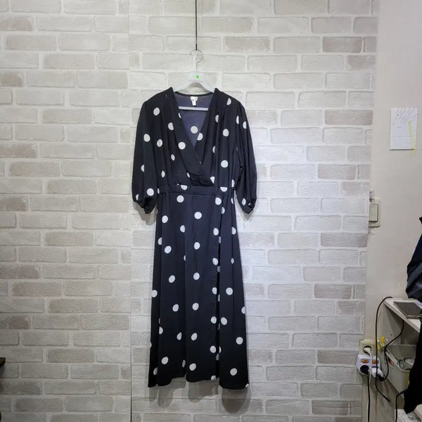 [BUNJANG] Big Dot One-Piece Dress Size 88 / ㅊ138 빅도트 원피스 88