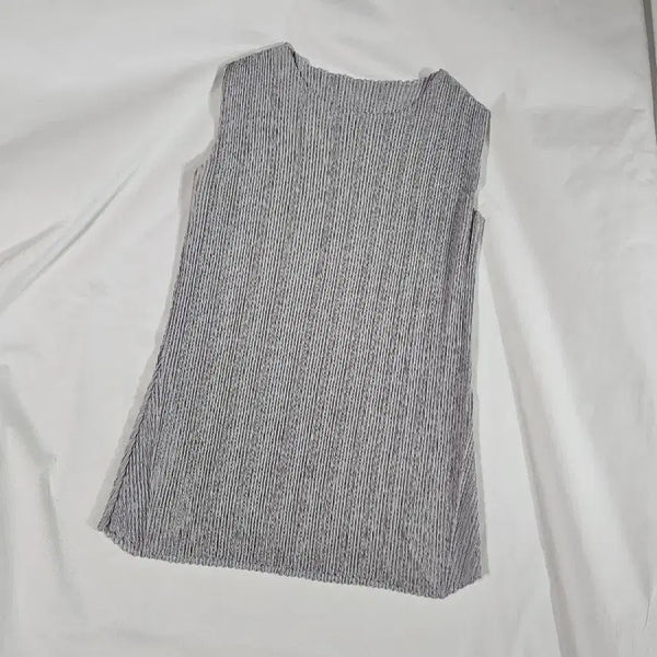 [BUNJANG] ARTE Pleated Sleeveless Top - Domestic Production, Plus Size / ARTE 국산 플리츠 주름옷 민소매 나시 탑 국내산 빅사이즈