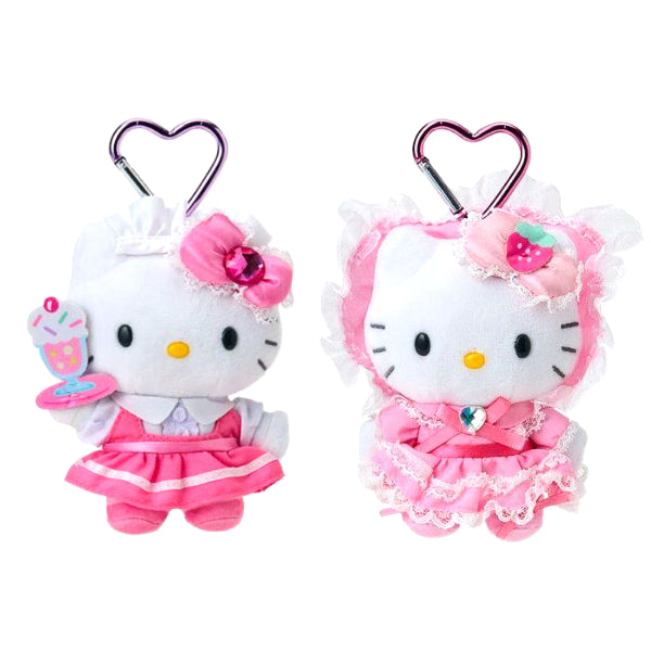 [BUNJANG] Hello Kitty Maid & Lolita Maid Mascot Keychain / [당일발송]키티 메이드 로리타 인형 키링 드레스 헬로키티 마스코트 일본