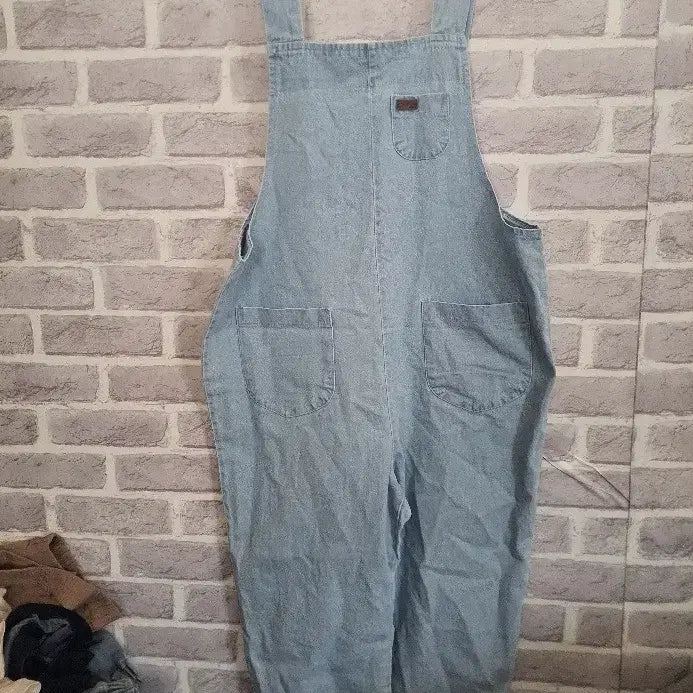 [BUNJANG] Light Wash Denim Overalls / 연청 데님 멜빵 바지/알뜰한여우