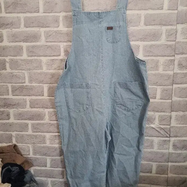 [BUNJANG] Light Wash Denim Overalls / 연청 데님 멜빵 바지/알뜰한여우