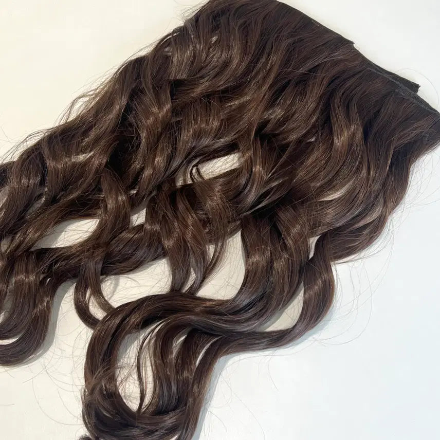 [BUNJANG] Wave Perm Clip-in Hair Extensions (6pcs) / 물결펌 붙임머리 (6pcs)