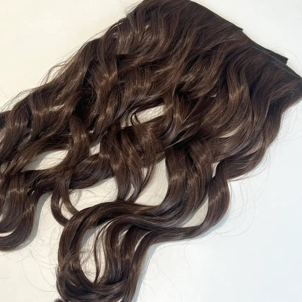 [BUNJANG] Wave Perm Clip-in Hair Extensions (6pcs) / 물결펌 붙임머리 (6pcs)