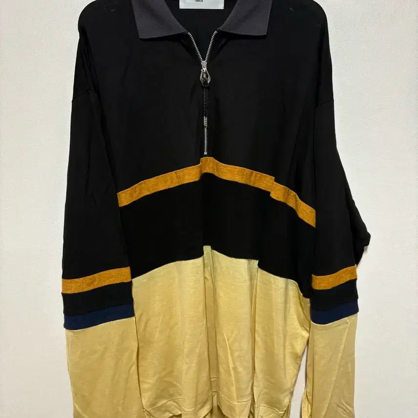 [BUNJANG] Toga Virilis Zip Polo Long Sleeve - Size 48 / [48] TOGA VIRILIS ZIP POLO LONG SLEEVE