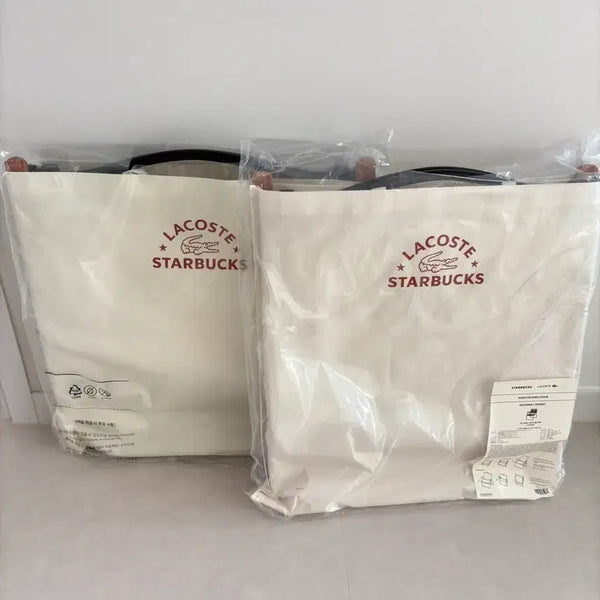 [BUNJANG] Lacoste x Starbucks Wide Folding Chair (2-Pack) / 무료배송 2개 새상품 라코스테 스타벅스 와이드 폴딩 체어