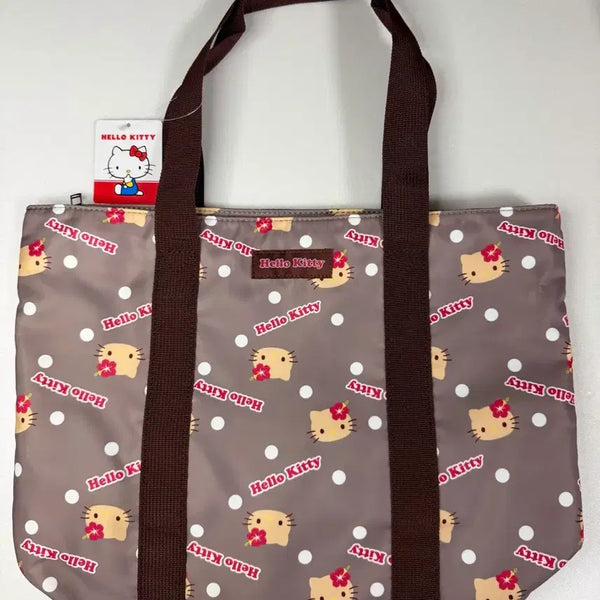 [BUNJANG] Hello Kitty Dot Pattern Tote Bag / 헬로키티 도트 패턴 토트백
