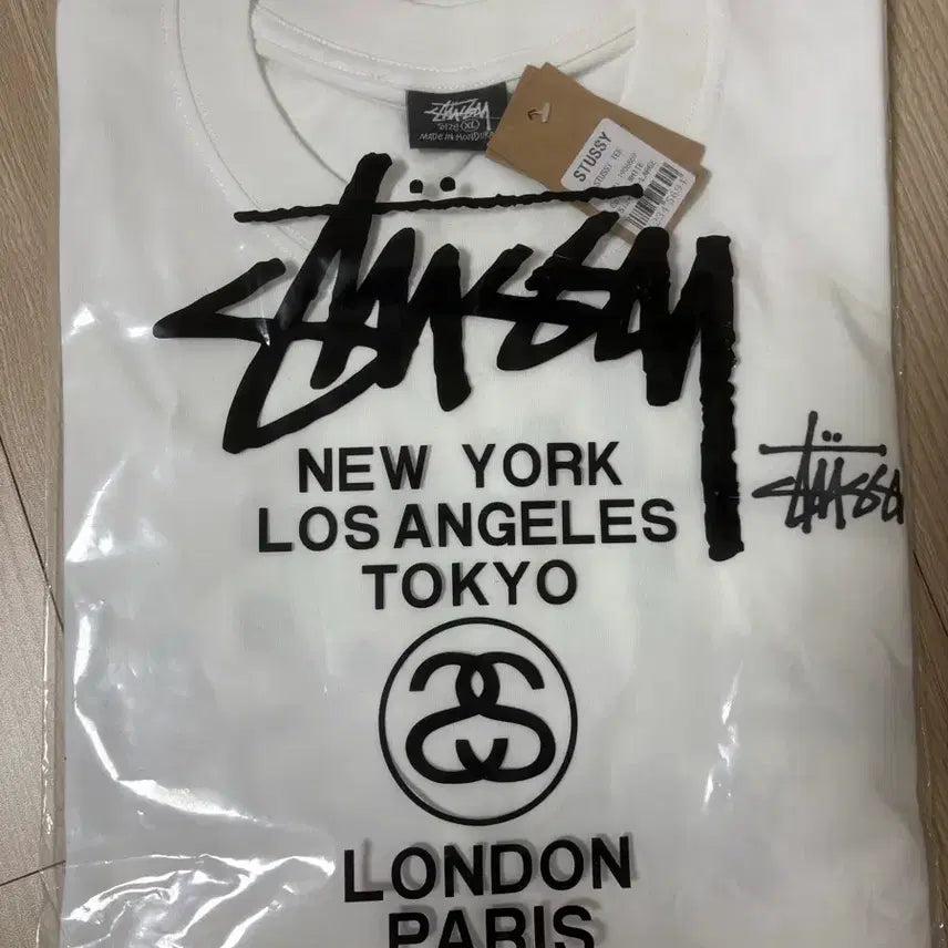 [BUNJANG] Stussy T-Shirt XL White / 스투시 티셔츠( 새상품 XL 화이트)