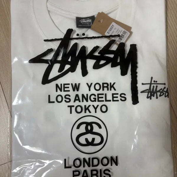 [BUNJANG] Stussy T-Shirt XL White / 스투시 티셔츠( 새상품 XL 화이트)